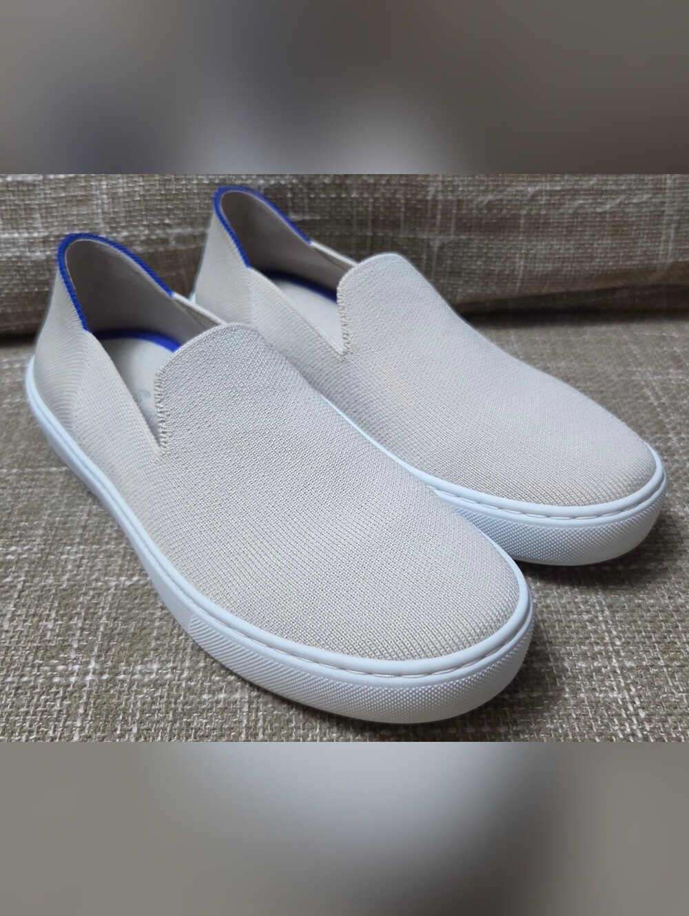 Rothy's The Original Slip On Sneaker Sand Beige Women's Size 6.5 NWOT